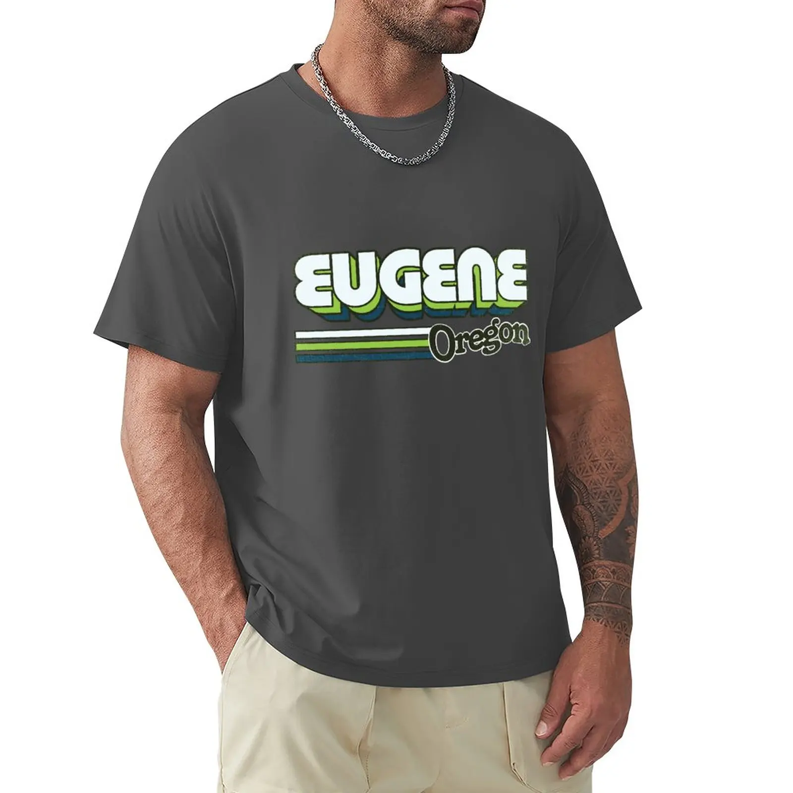 Тениска Eugene, OR | City Stripes heavyweights new edition customs създай свой собствен комплект мъжки тениски